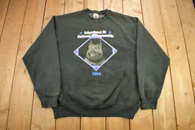 Vintage 1994 Schutzhund II   National Championship Crewneck Sweatshirt / 90s Crewneck / Made In USA / Dog Sweater / Heavy Weight