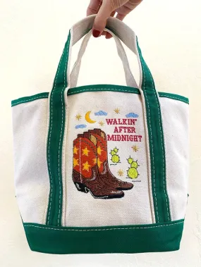 Walkin' After Midnight Mini Canvas Tote Bag