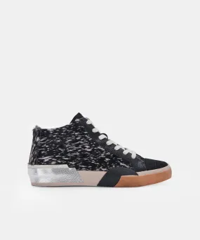 ZOEL SNEAKERS BLACK SPOTTED CALF HAIR re:vita