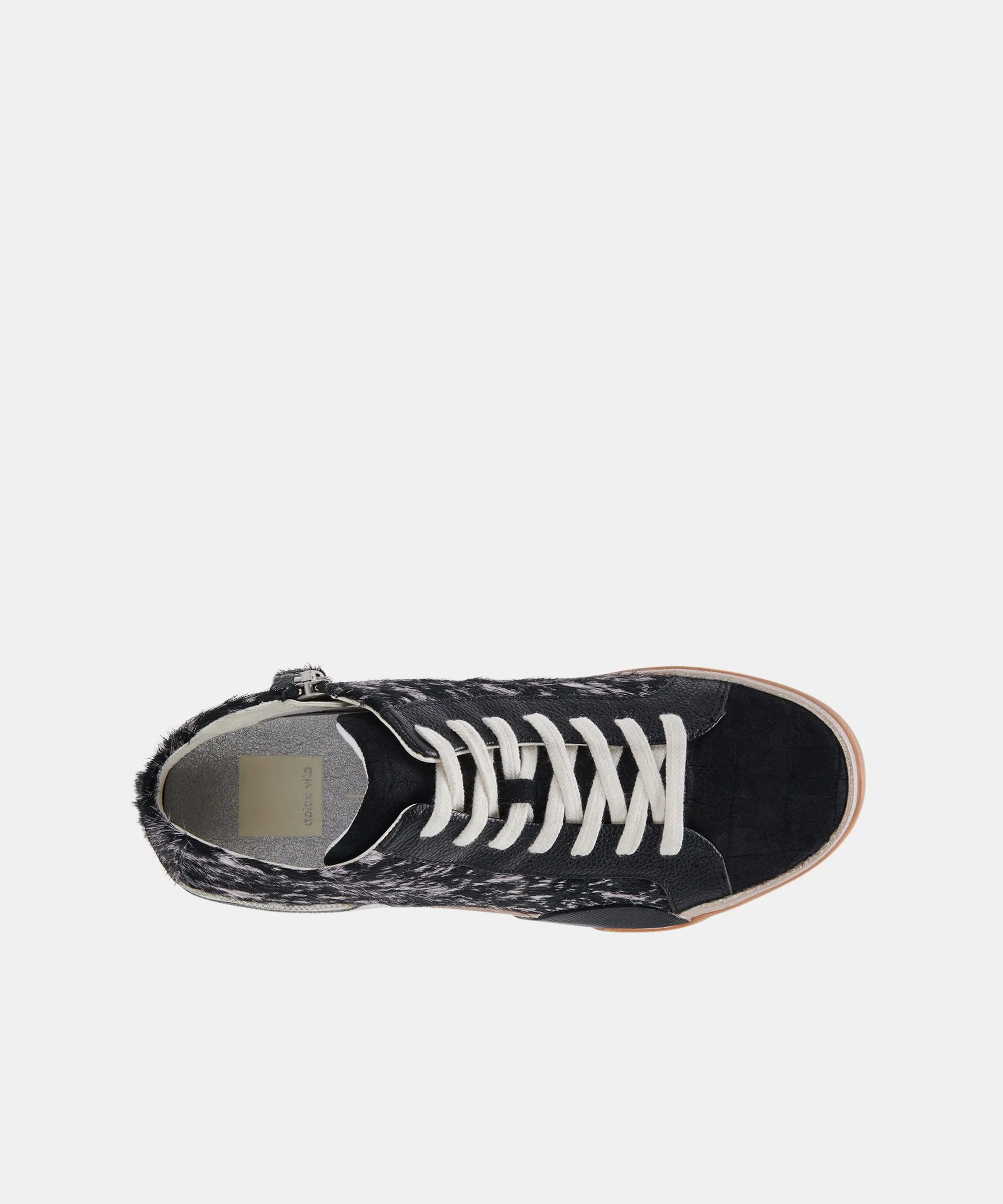 ZOEL SNEAKERS BLACK SPOTTED CALF HAIR re:vita